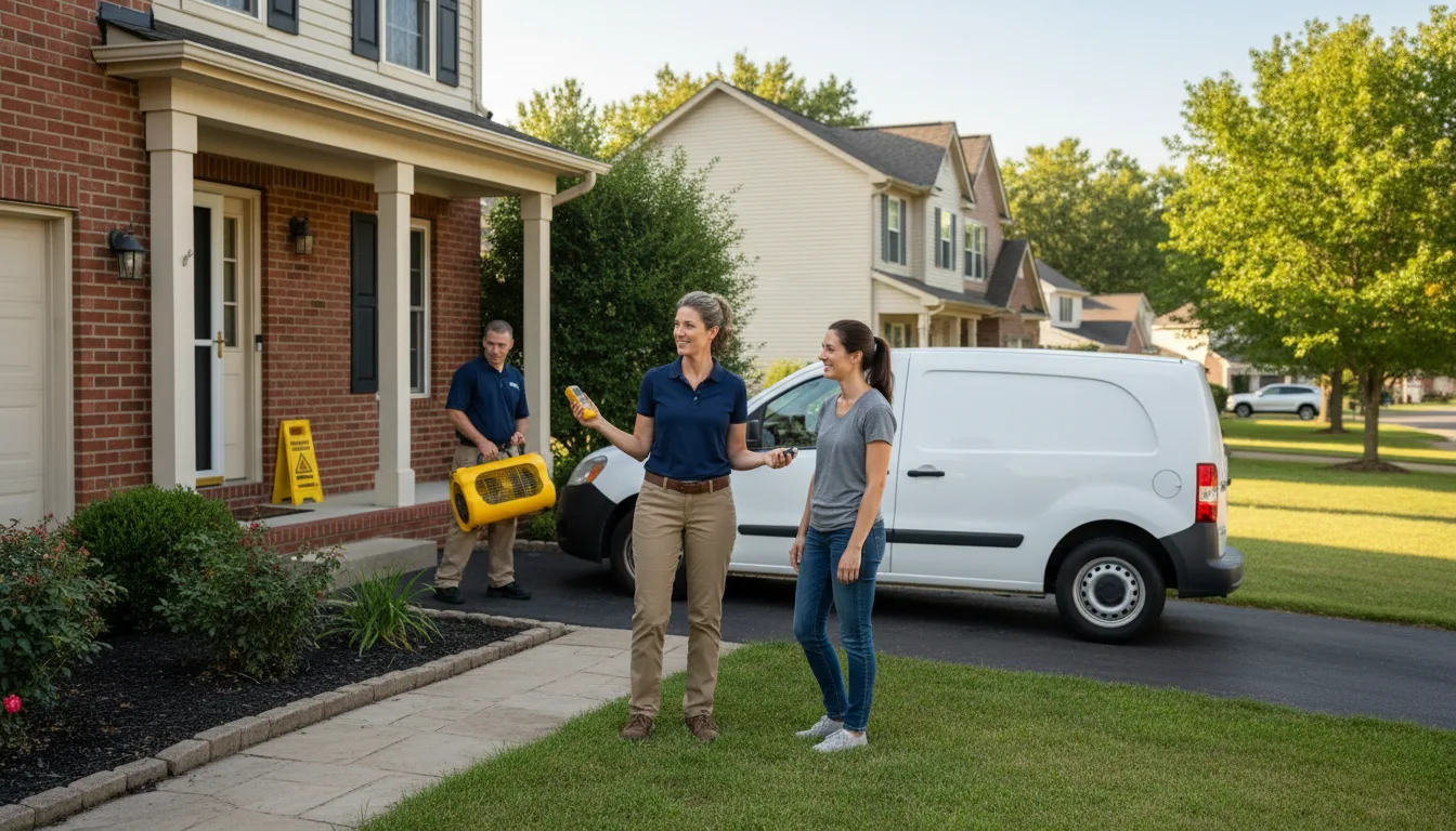 Residential water damage restoration in Highland Park, MI